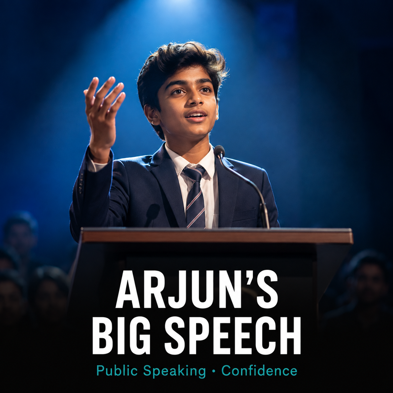 Arjun's Big Speech — AI SkillCast series on Public Speaking · Confidence
